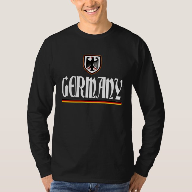 Germany Pride German Flag Deutschland Travel Souve T Shirt (Framsida)
