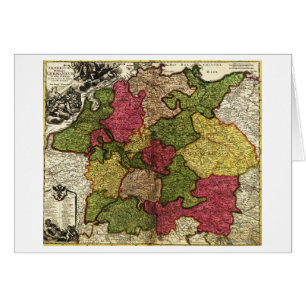 GermanyPanoramic MapGermany Hälsningskort