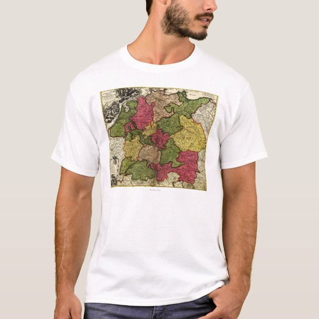 GermanyPanoramic MapGermany T-shirt (Framsida)