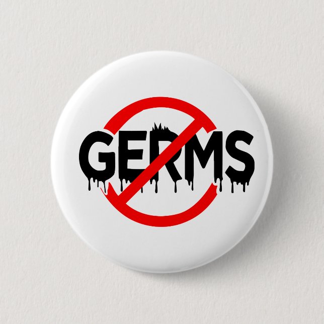Germaphobe No Germs Antibakterial Virus Funny Meme Knapp (Framsida)