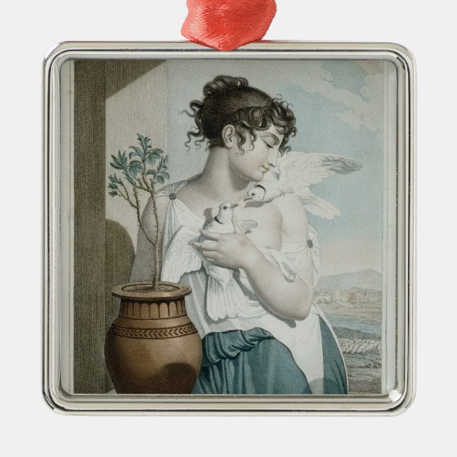 Germinal sjunde månad av den republikanska julgransprydnad metall (Framsidan)