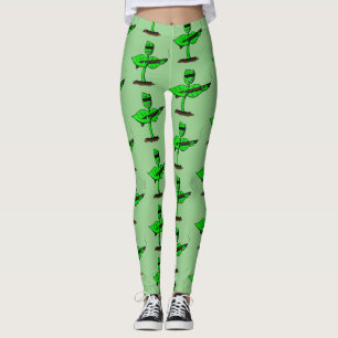 Germinator cyborg-anläggningen - lustig tecknad leggings