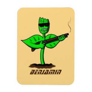 Germinator cyborg-anläggningen - lustig tecknad magnet