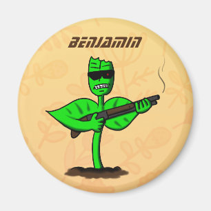 Germinator cyborg-anläggningen - lustig tecknad magnet