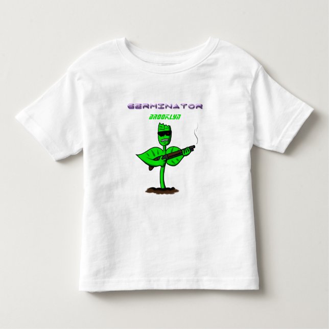 Germinator cyborg-anläggningen - lustig tecknad t shirt (Framsida)