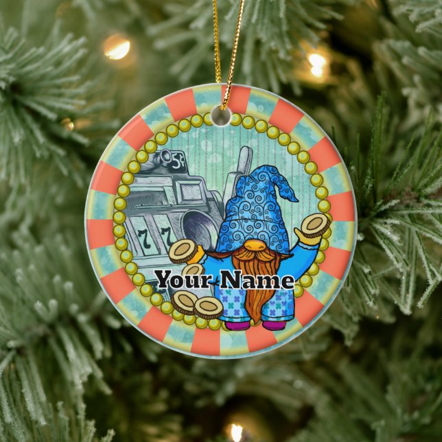 Gernom för vinterplatser julgransprydnad keramik (Träd)