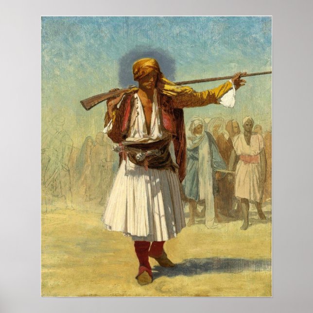 Gérôme - albansk tjänsteman (officer Arnaoute) 189 Poster (Framsidan)