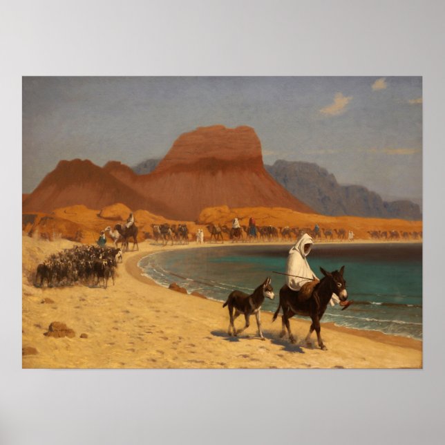 Gérôme - Bukt i Aqaba 1897 Poster (Framsidan)