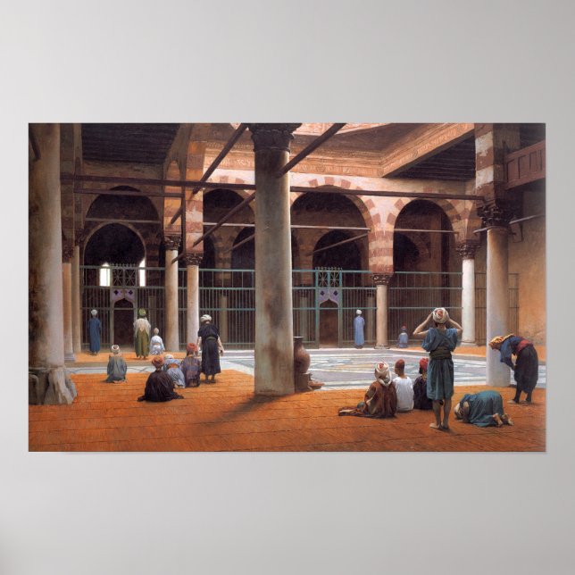 Gérôme - Interiör från en moské 1870 Poster (Framsidan)