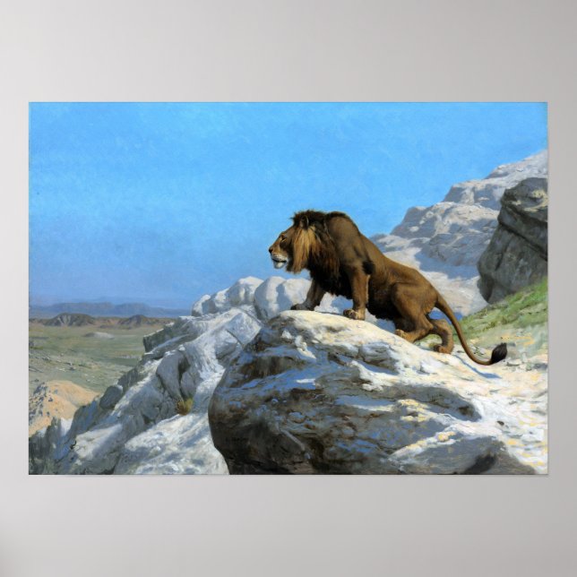 Gérôme - Lejon på vakt Poster (Framsidan)