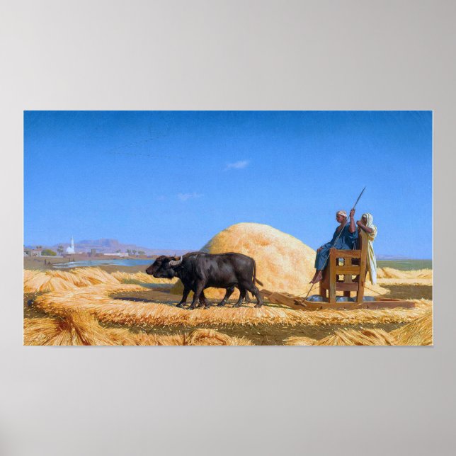 Gérôme - Spannmålströskare från Egypten Poster (Framsidan)