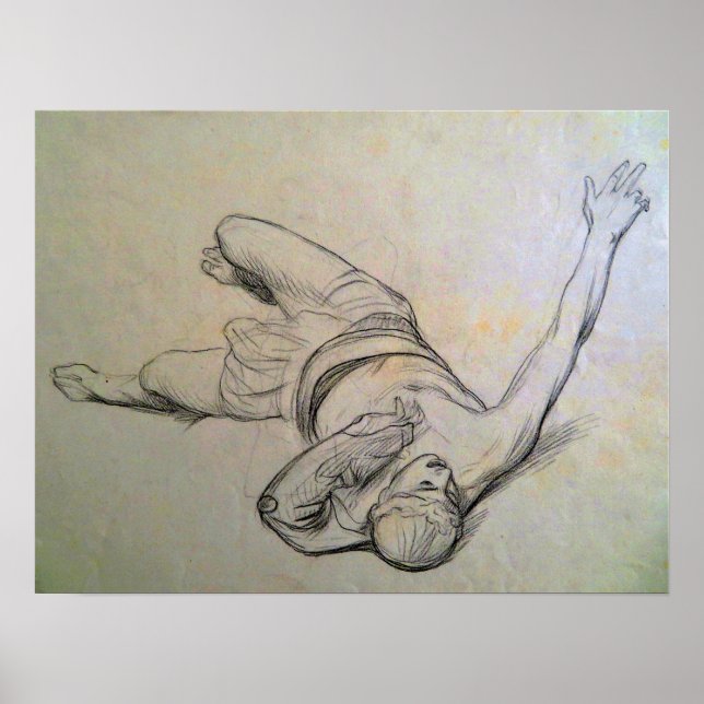 Gérôme - Studie för den vandukade i Bord 18... Poster (Framsidan)