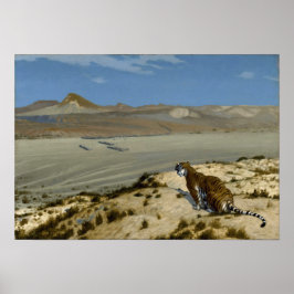 Gérôme - Tiger on the Watch Poster