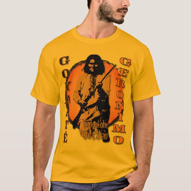 Geronimo Bedonkohe Chiricahua ledare Tee (Framsida)