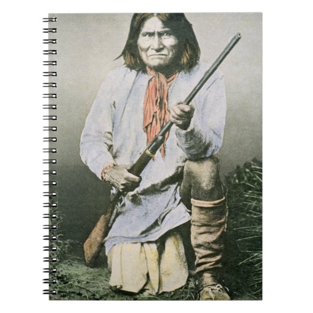 Geronimo (färgat foto) anteckningsbok (Framsidan)