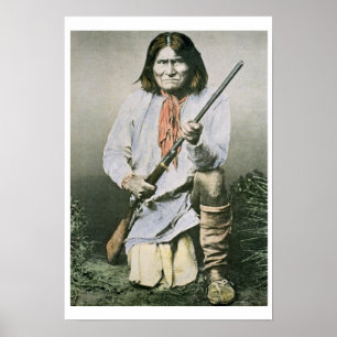 Geronimo (färgat foto) poster