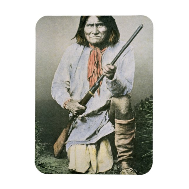 Geronimo (foto av färgad) magnet (Vertikal)