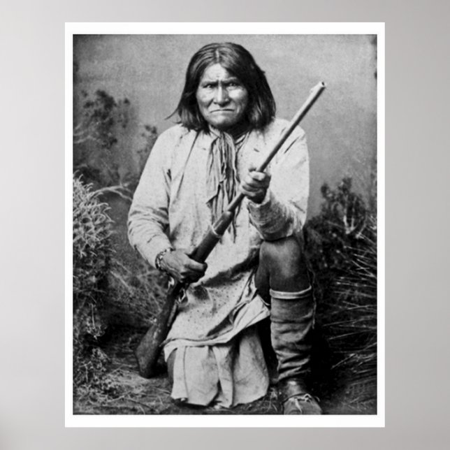 Geronimo med Rifle 1886 Poster (Framsidan)
