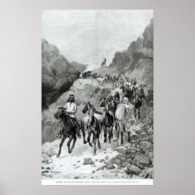 Geronimo och hans Band Poster (Framsidan)