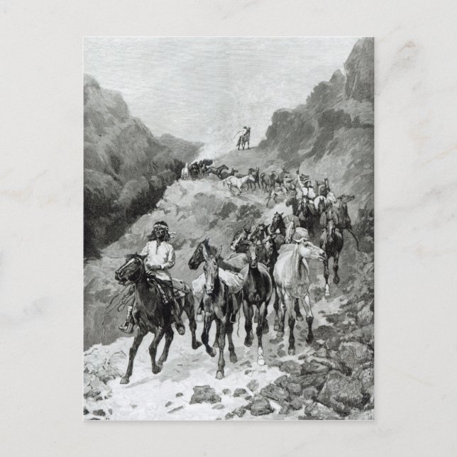 Geronimo och hans Band Vykort (Framsida)