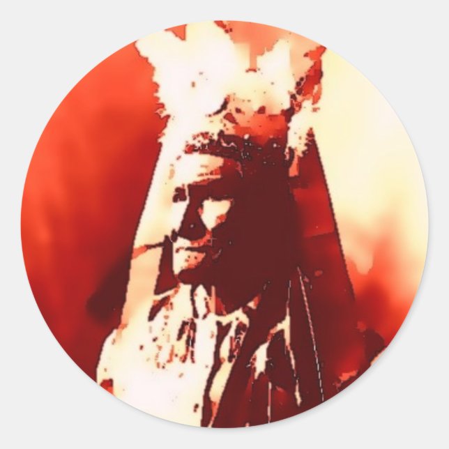 Geronimo Runt Klistermärke (Framsida)