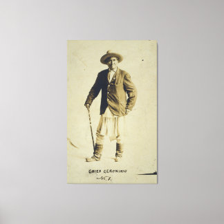 Geronimo Ställföreträdande Porträtt 1904 Canvastryck