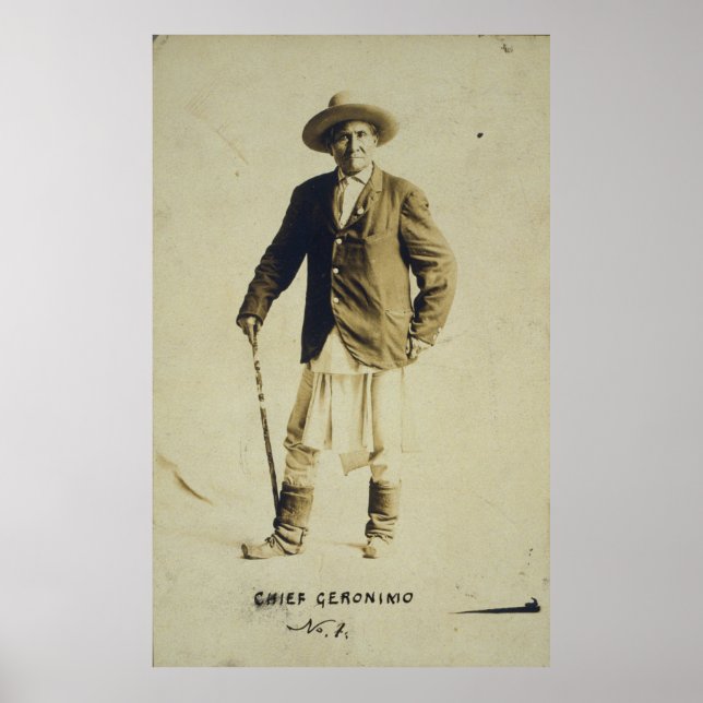 Geronimo Ställföreträdande Porträtt 1904 Poster (Framsidan)