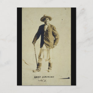 Geronimo Ställföreträdande Porträtt 1904 Vykort