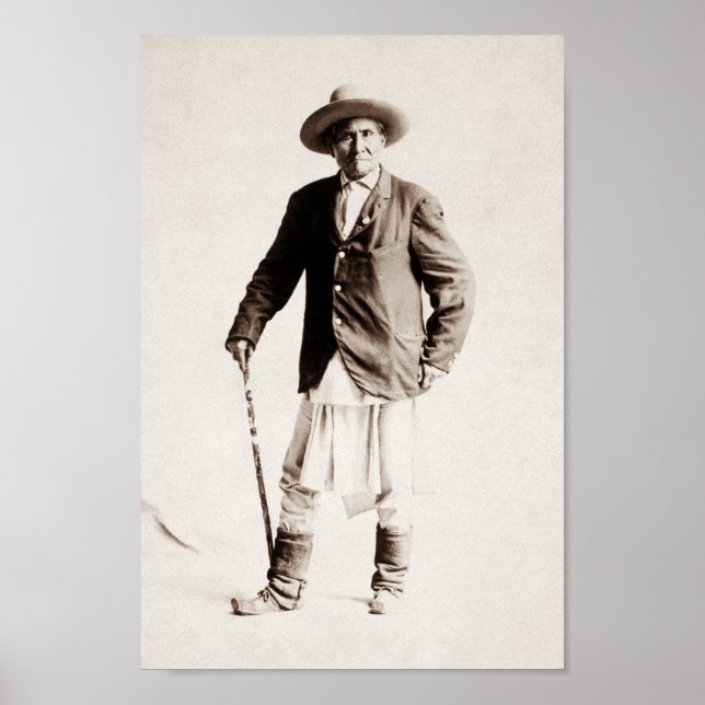Geronimo Ständiga Porträtt - 1904 Poster (Framsidan)