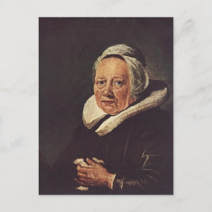 Gerrit Dou- Porträtt från en gammal kvinna Vykort