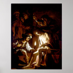 Gerrit van Honthorst Kristus Crowned med Thorns Poster