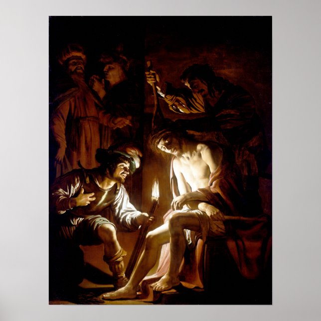 Gerrit van Honthorst Kristus Crowned med Thorns Poster (Framsidan)