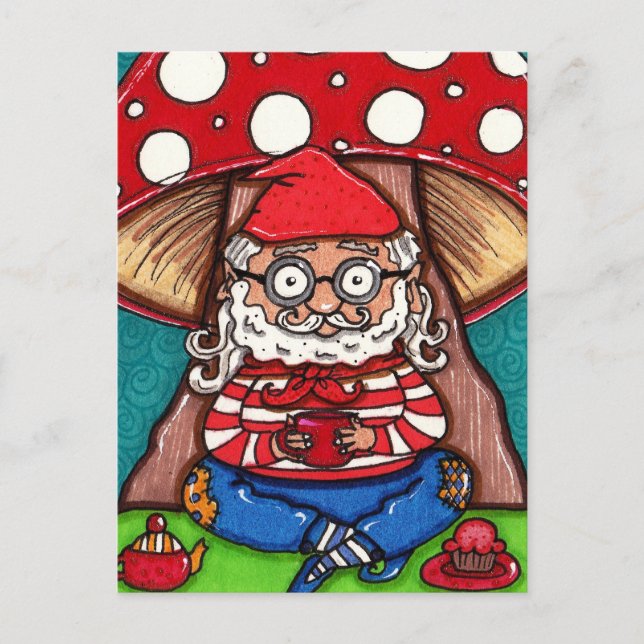 Gerry Gnome Postcard Vykort (Framsida)