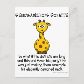 Gerrymanderings kongressdistrikt vykort