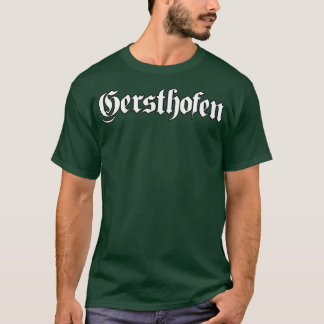 Gersthofen skriven med gotiskt teckensnitt t shirt