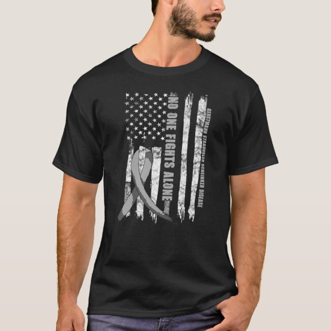 Gerstmann Straussler Scheinker Disease USA T Shirt (Framsida)