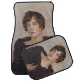 Gertie in a Päls Jackar (av Isaac Israels) Bilmatta