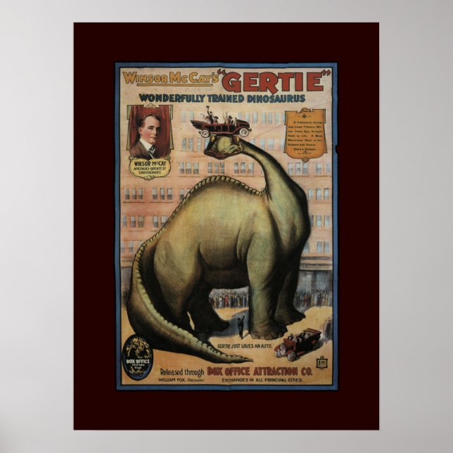 Gertie the Dinosaur Poster (Framsidan)
