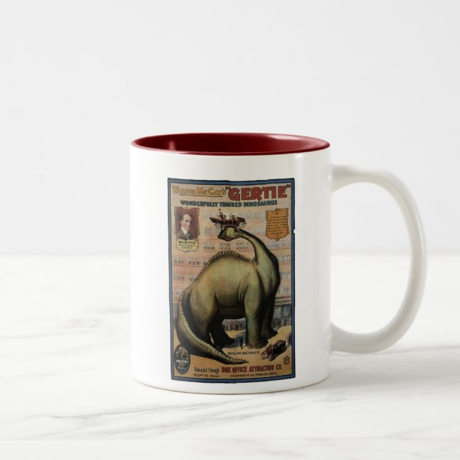 Gertie The Dinosaur Två-Tonad Mugg (Höger)