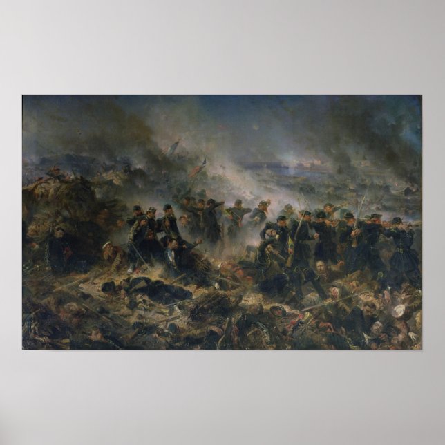 Gervais batteri vid belägringen av Sebastopol Poster (Framsidan)