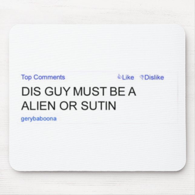 Gery Baboona främling eller Sutin Mousepad Musmatta (Framsidan)
