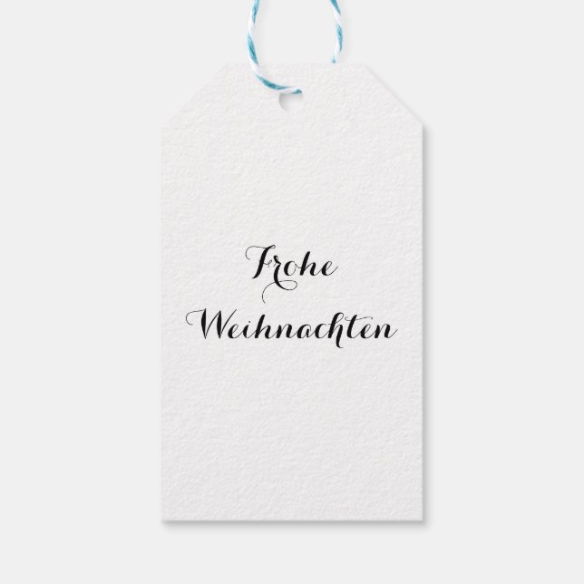Geschenkanhänger Frohe Weihnachten Presentetikett (Baksidan)