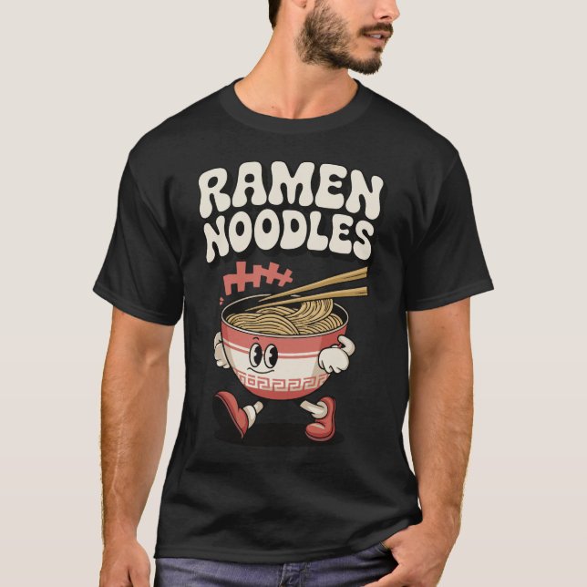 Geschenkidee für Japan Fans Ramen Noodles Asien T Shirt (Framsida)
