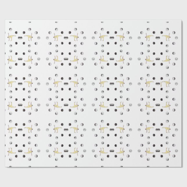 Geschenkpapier mit Yoga-Design Presentpapper (Platt)