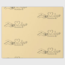 Geschenkpapier Pawfection - One-Line-Art