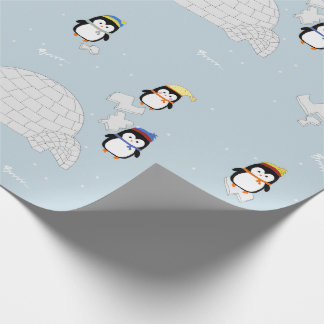 Geschenkpapier Pinguine Presentpapper