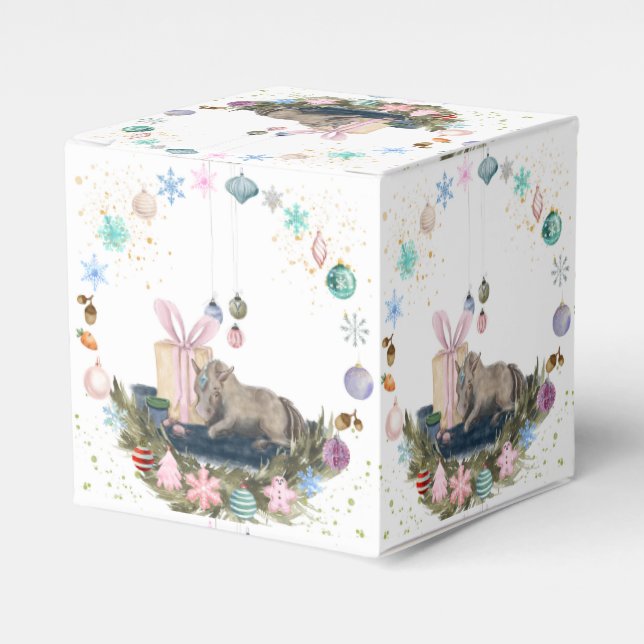 Geschenkschachtel- mit Pferde Bild Presentaskar (Framsidan Sidan)