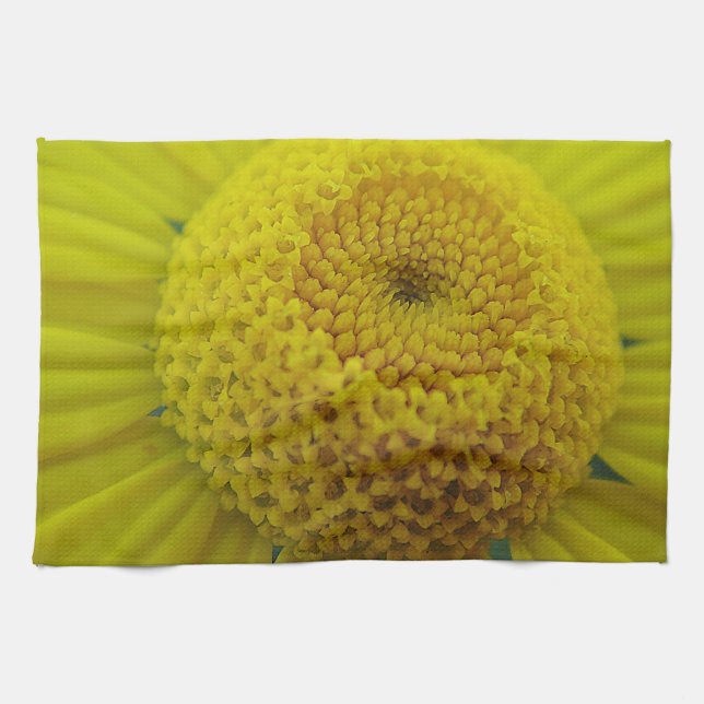 Geschirrtuch gelbe Margeritenblüte Kökshandduk (Horisontell)