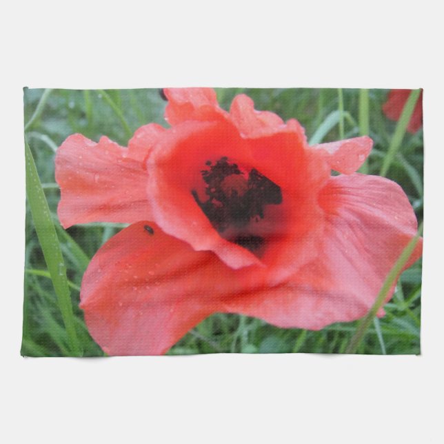 Geschirrtuch Mohnblumenkelch Kökshandduk (Horisontell)