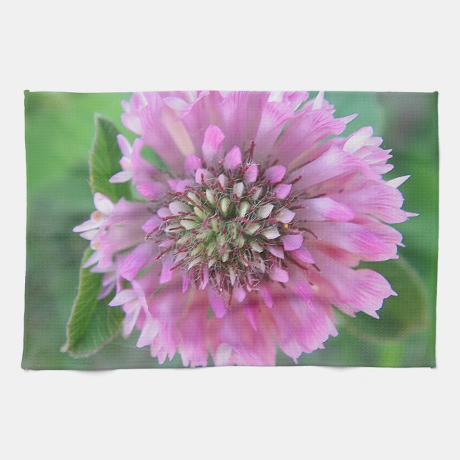 Geschirrtuch rosa Blüte Kökshandduk (Horisontell)